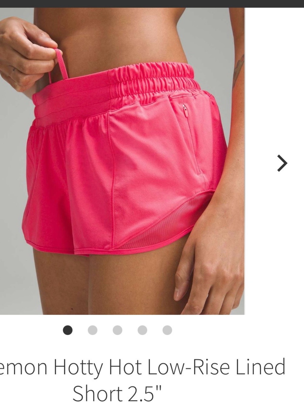 Lululemon Hotty hot shorts 2.5”
